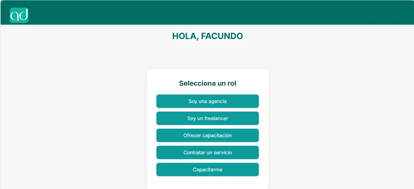 Screenshot of Creative Careers Platform