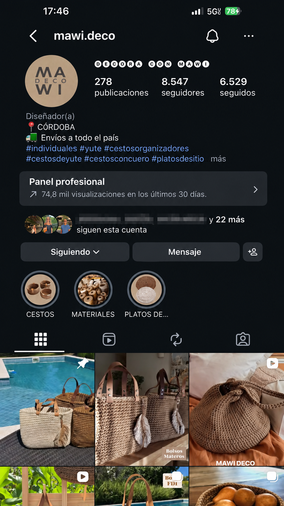 Mawi Deco Instagram profile